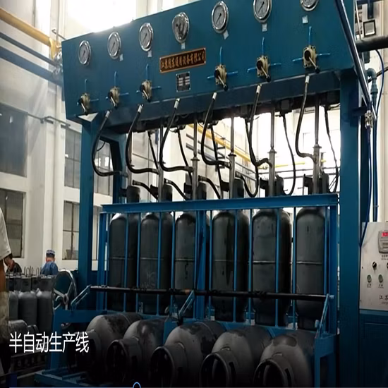 Machine d'essai hydraulique de cylindre de gaz de GPL, équipement d'essai de pression de l'eau