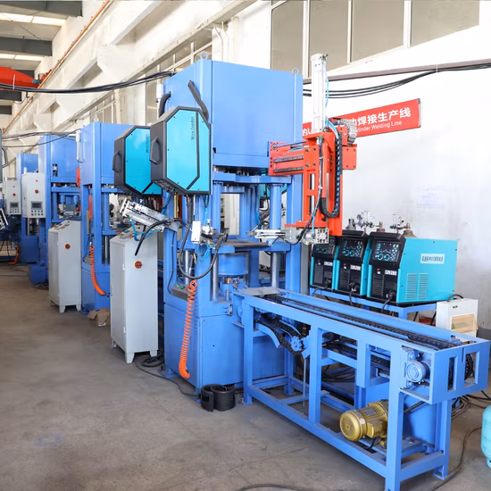 Chaîne de production de bouteilles de gaz GPL, machine de soudage de valve d'équipements de fabrication de corps